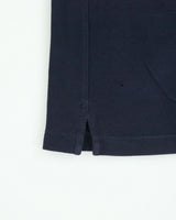 Vintage Burberry Brit Navy Nova Check Placket Short Sleeve Polo Shirt - S