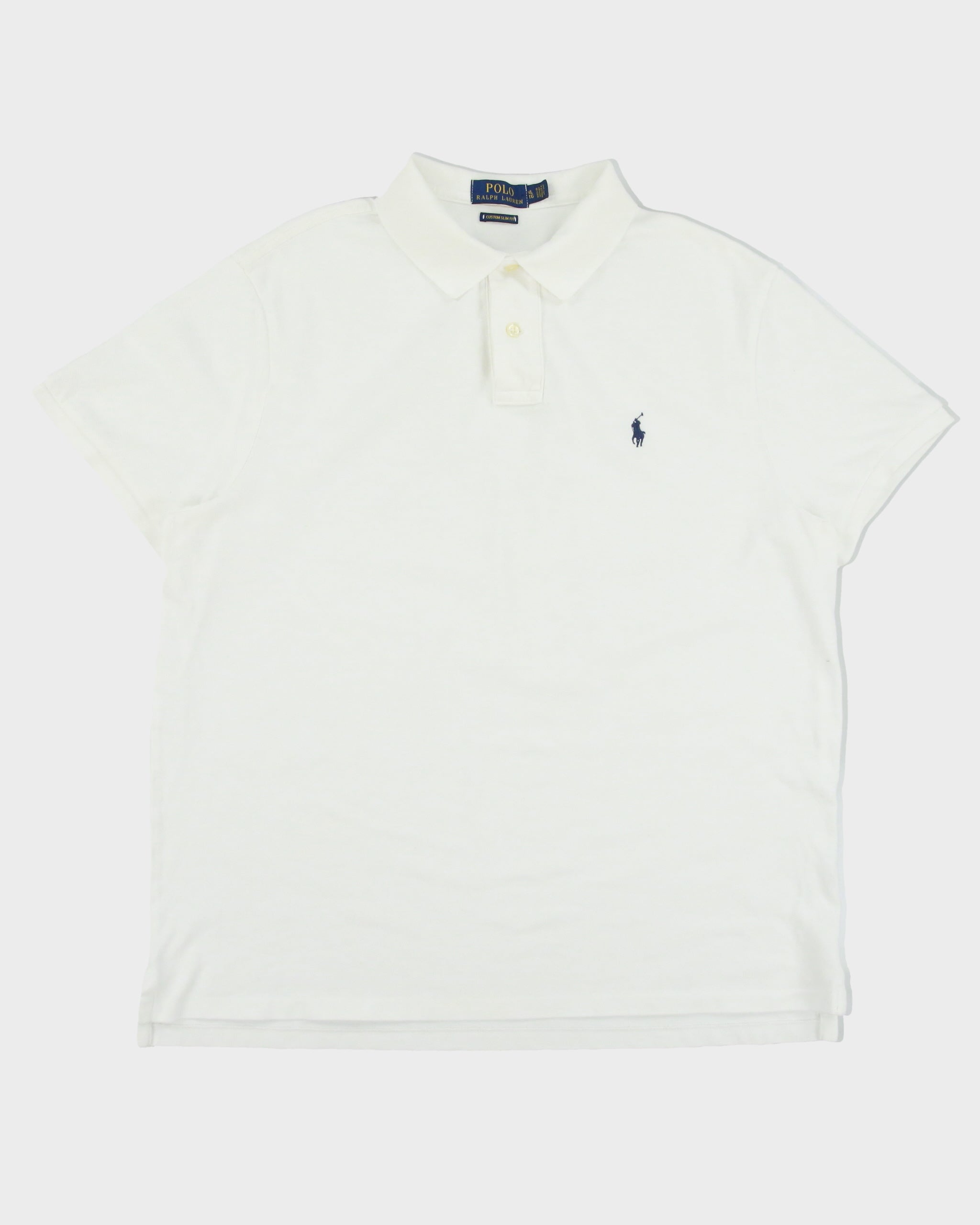 Vintage Polo Ralph Lauren Custom Slim Fit Short Sleeve Polo Shirt - XL