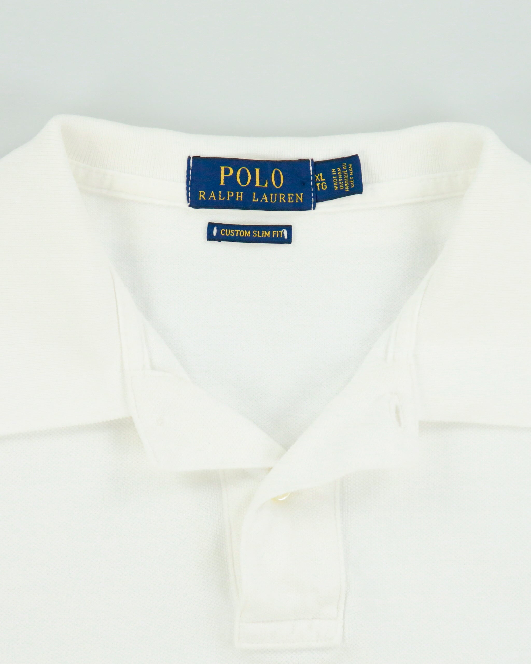 Vintage Polo Ralph Lauren Custom Slim Fit Short Sleeve Polo Shirt - XL