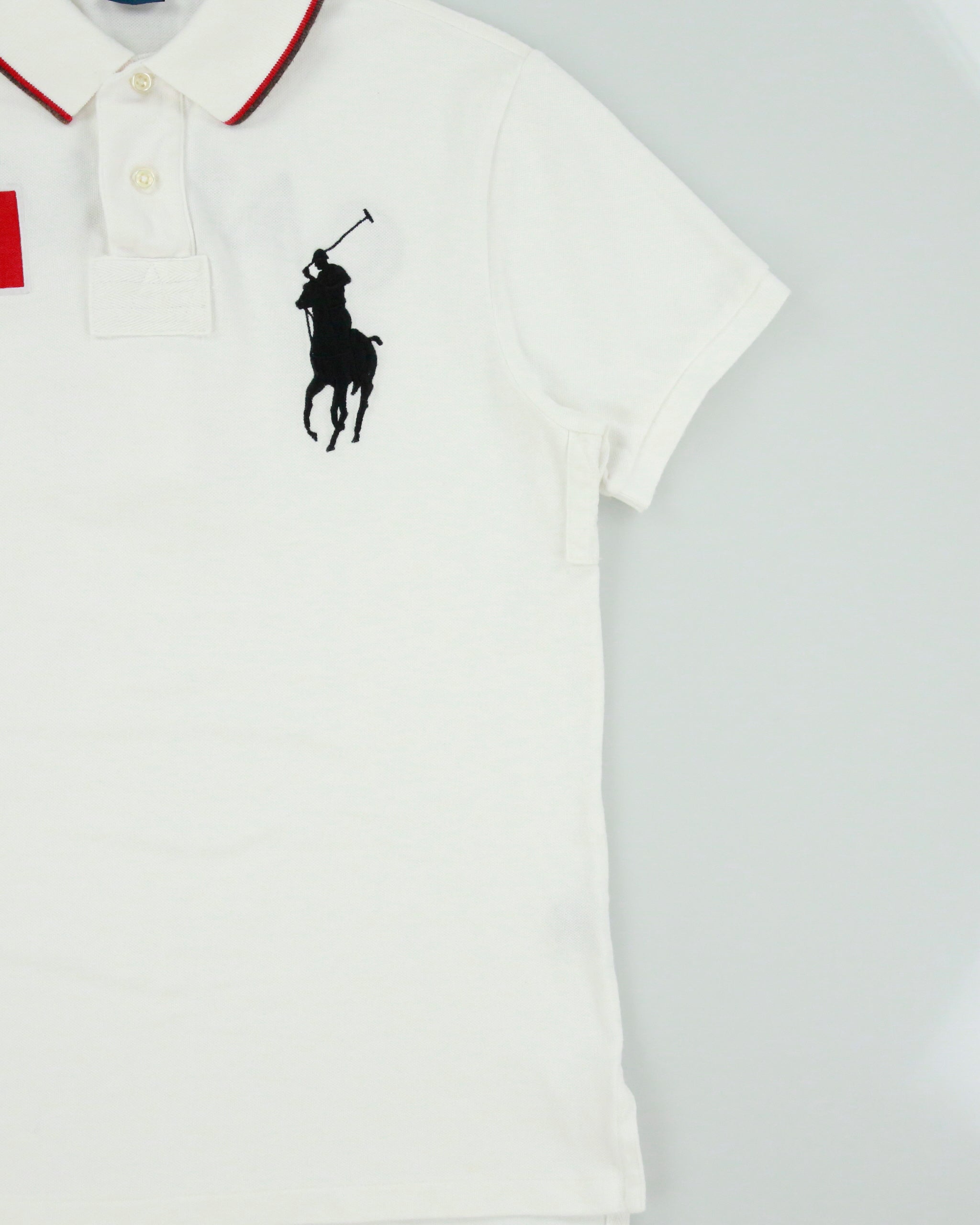 Vintage Y2K 00s Polo Ralph Lauren Big Pony Canada Custom Slim Fit Short Sleeve Polo Shirt - M