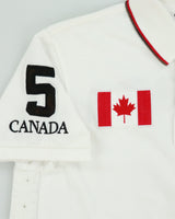 Vintage Y2K 00s Polo Ralph Lauren Big Pony Canada Custom Slim Fit Short Sleeve Polo Shirt - M