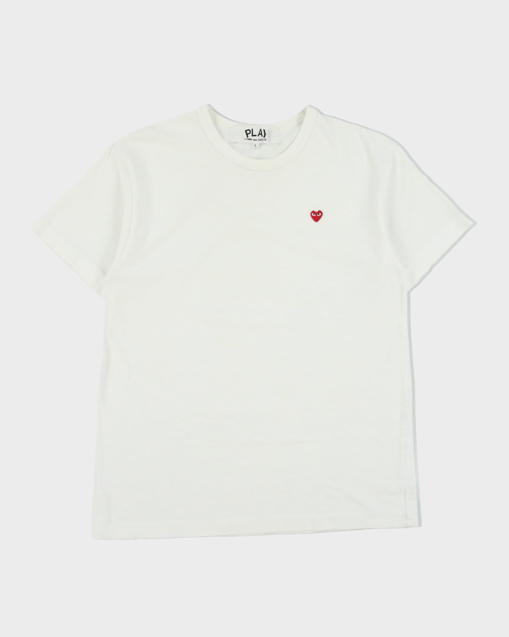 Comme des Garçons PLAY Mini Peeping Heart Heavyweight Single Stitch Crewneck T-Shirt - L
