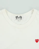Comme des Garçons PLAY Mini Peeping Heart Heavyweight Single Stitch Crewneck T-Shirt - L