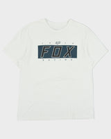 Vintage Fox Racing Heavyweight Logo Crewneck T-Shirt - L