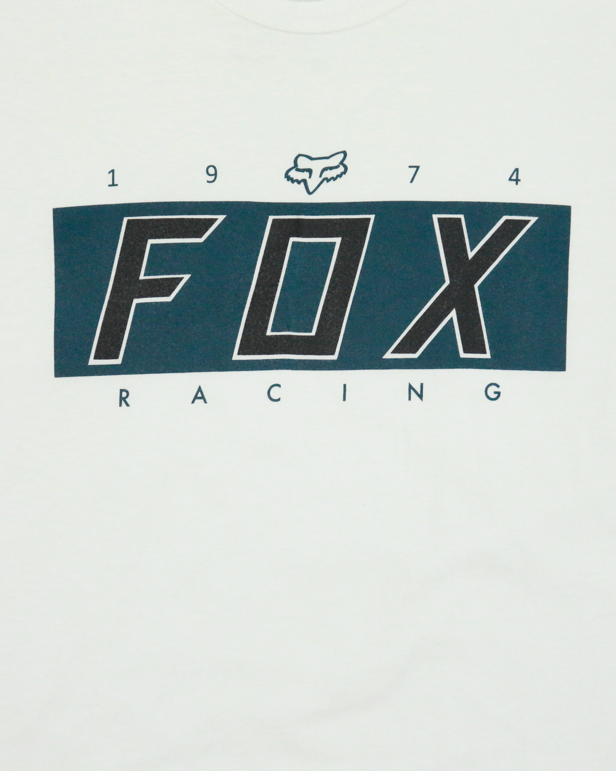 Vintage Fox Racing Heavyweight Logo Crewneck T-Shirt - L