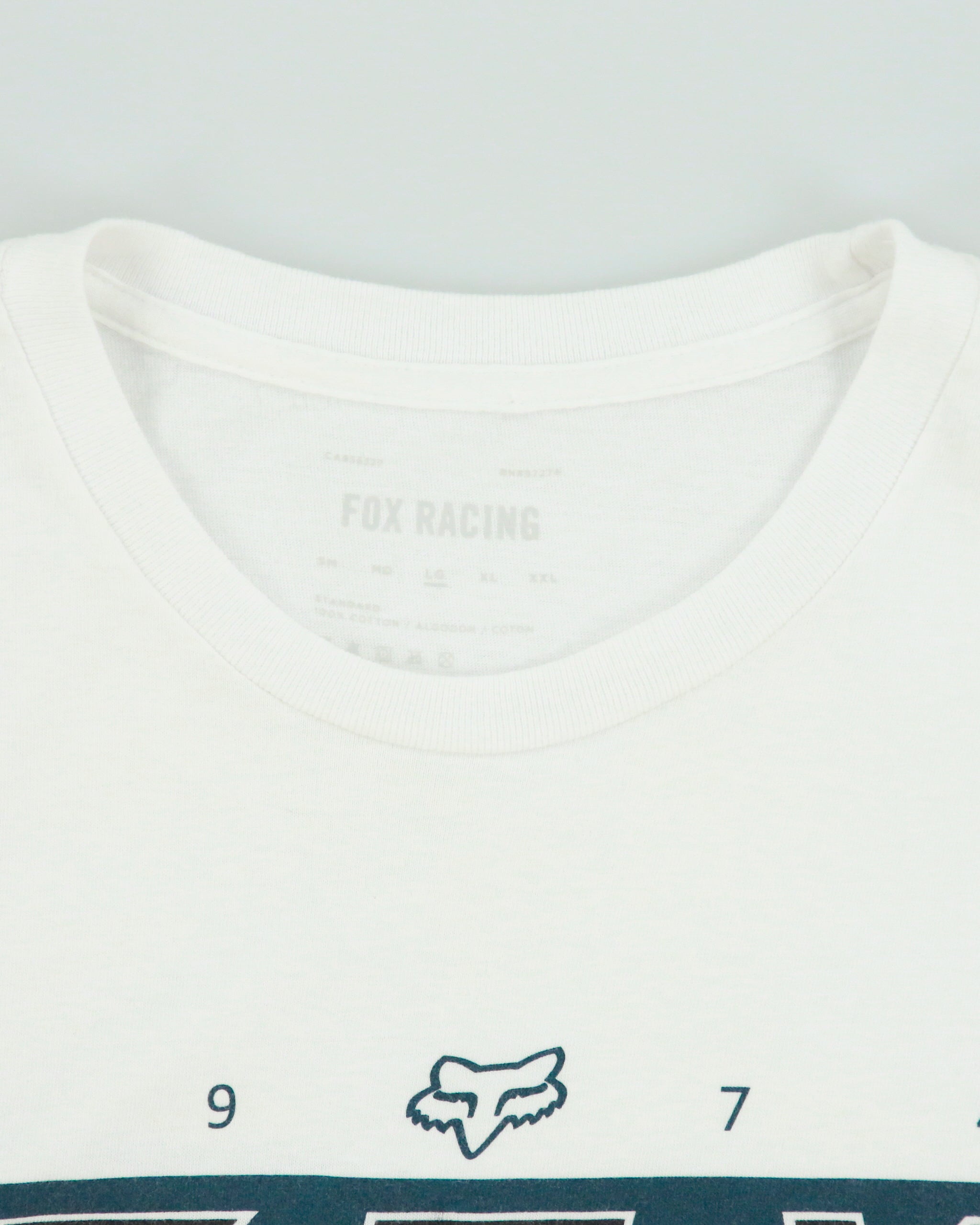 Vintage Fox Racing Heavyweight Logo Crewneck T-Shirt - L