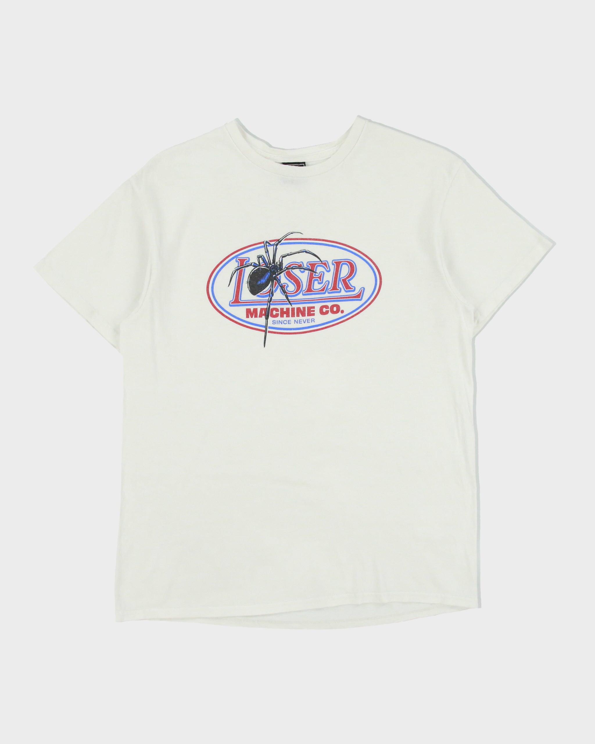 Vintage Loser Machine Company Heavyweight Spider Logo Crewneck Skater T-Shirt - M
