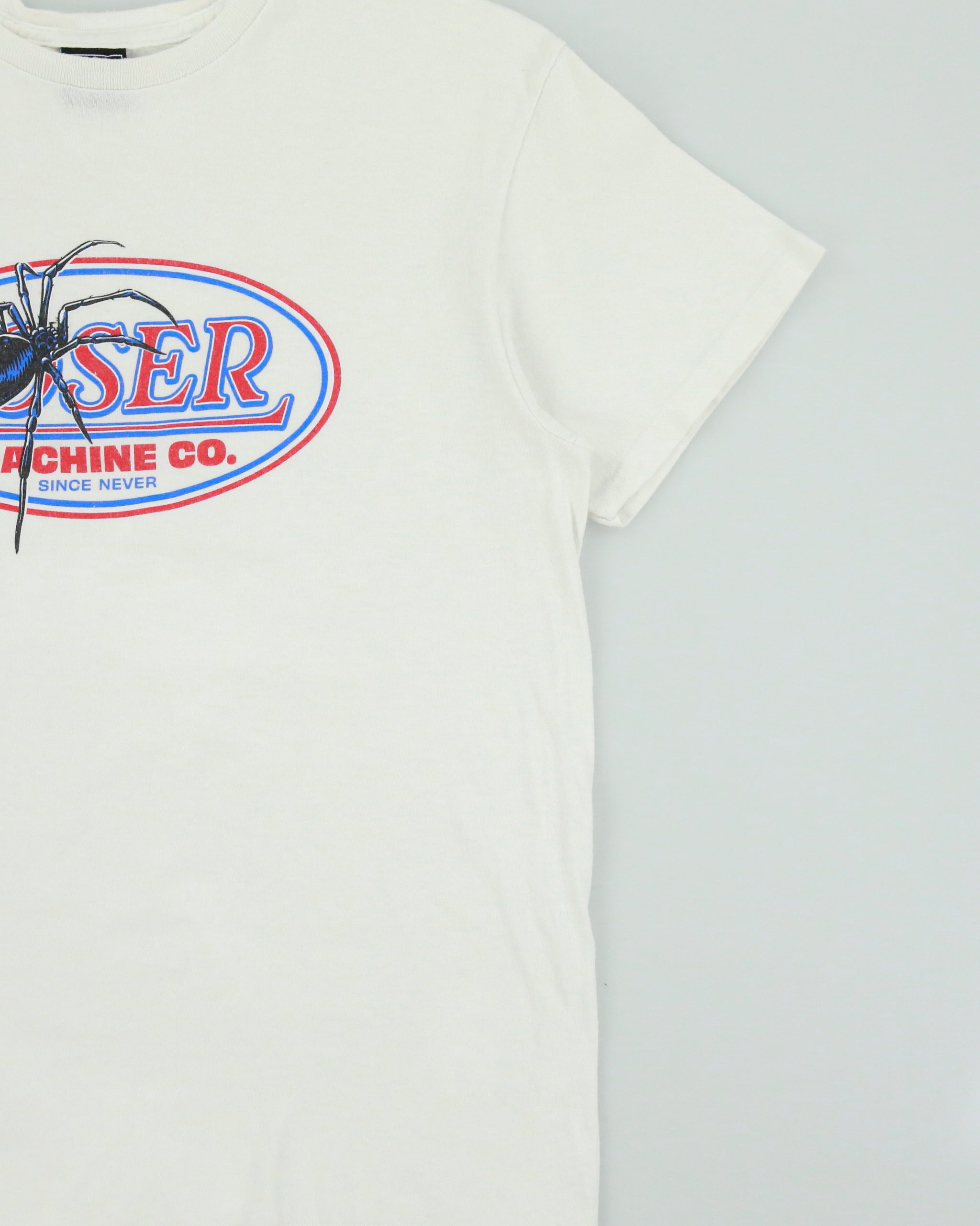 Vintage Loser Machine Company Heavyweight Spider Logo Crewneck Skater T-Shirt - M