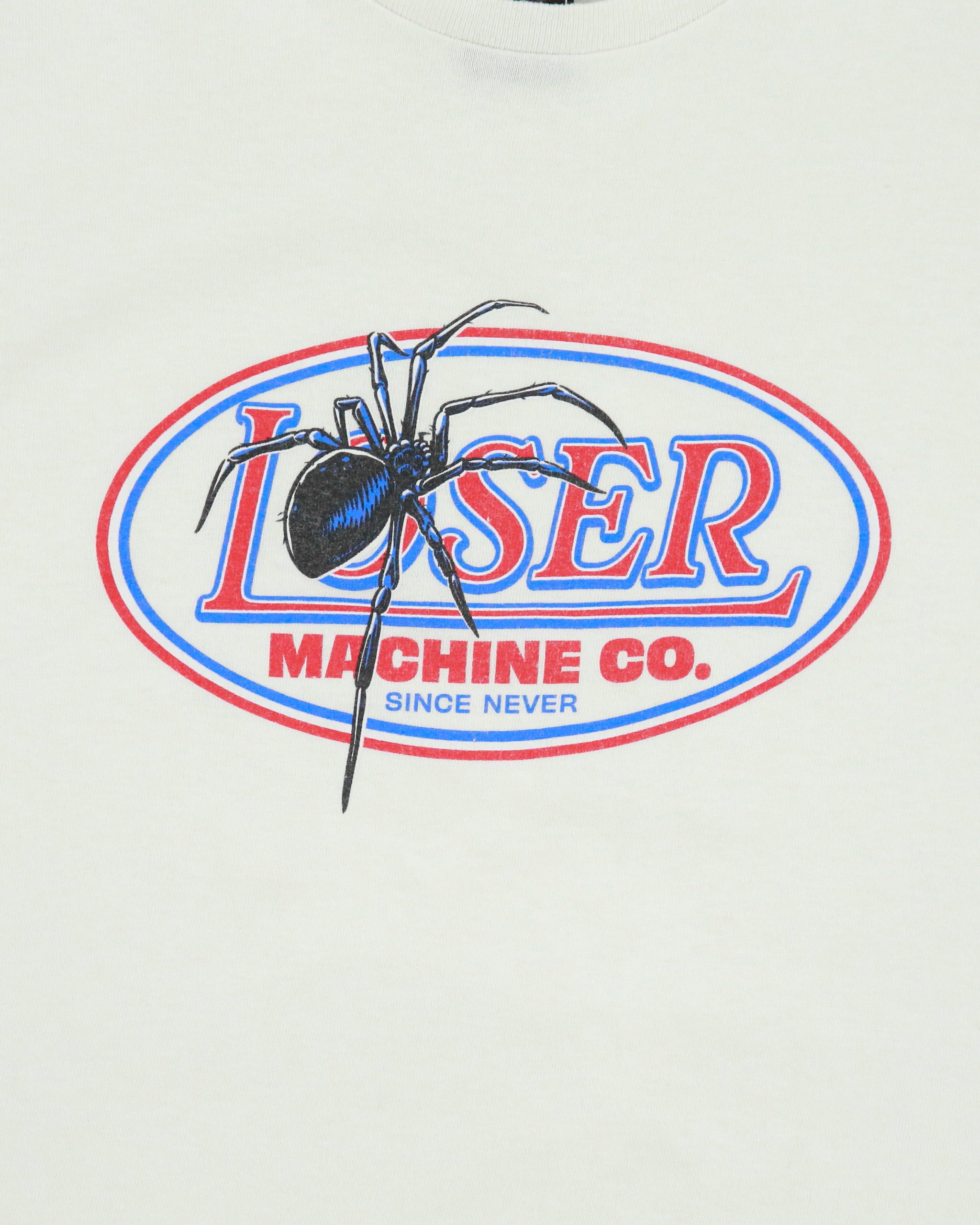 Vintage Loser Machine Company Heavyweight Spider Logo Crewneck Skater T-Shirt - M