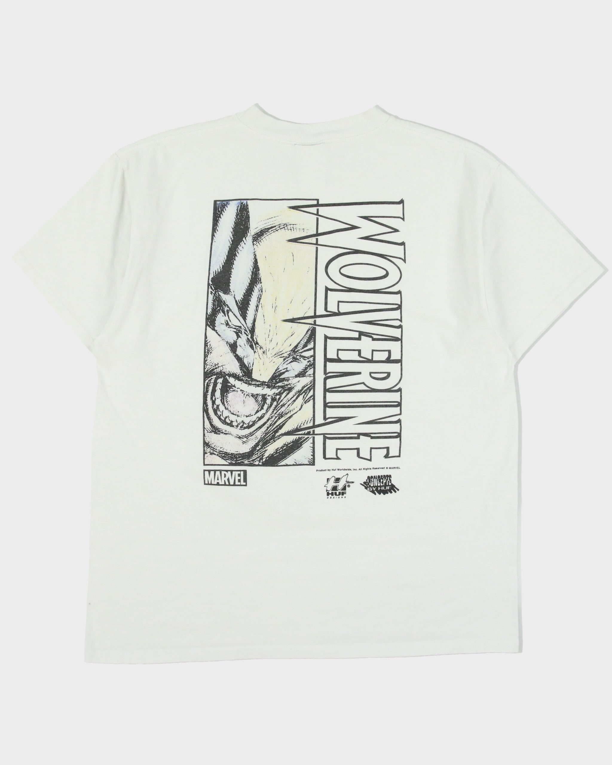 Marvel x HUF Heavyweight Wolverine Snikt! Crewneck T-Shirt - L