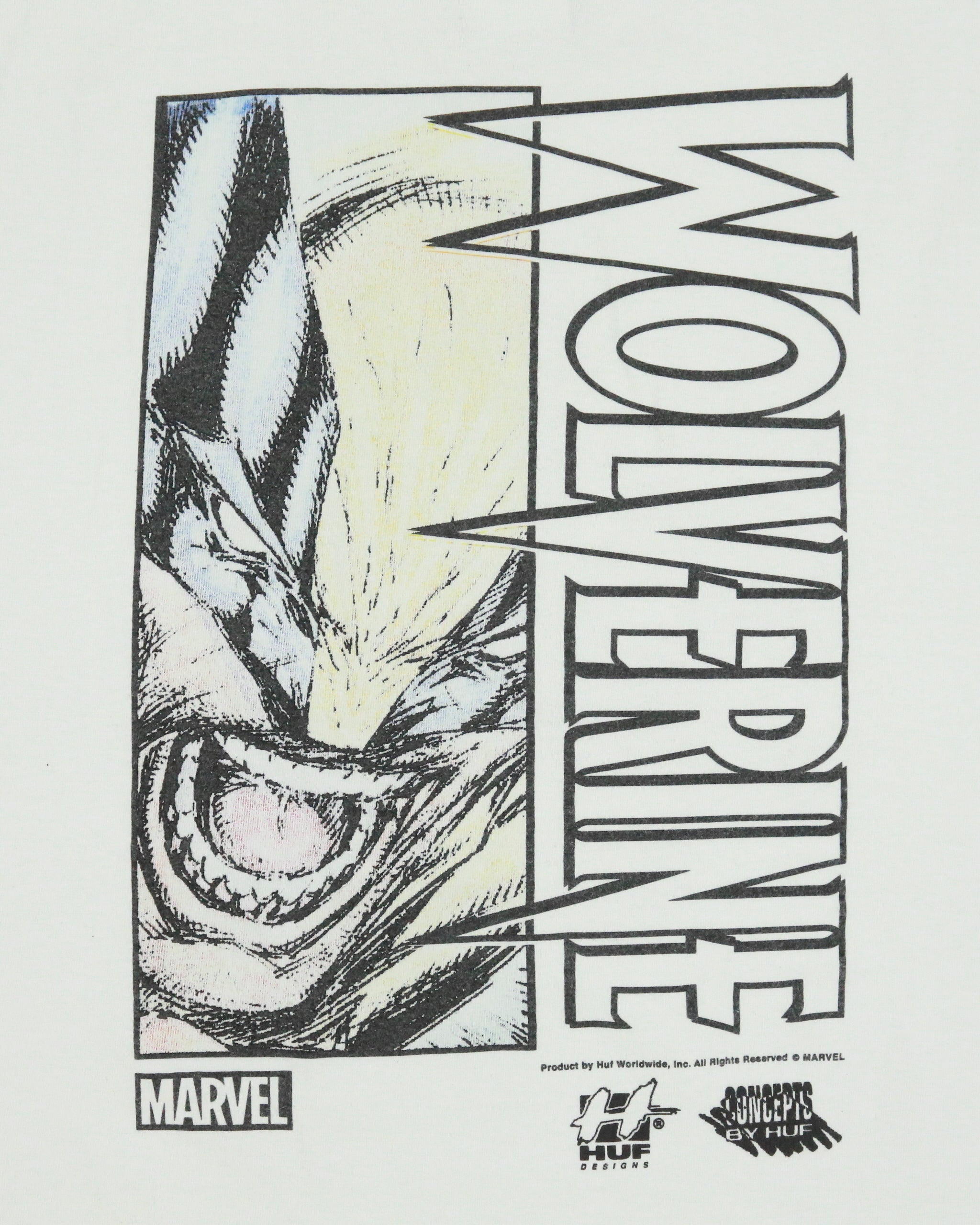 Marvel x HUF Heavyweight Wolverine Snikt! Crewneck T-Shirt - L