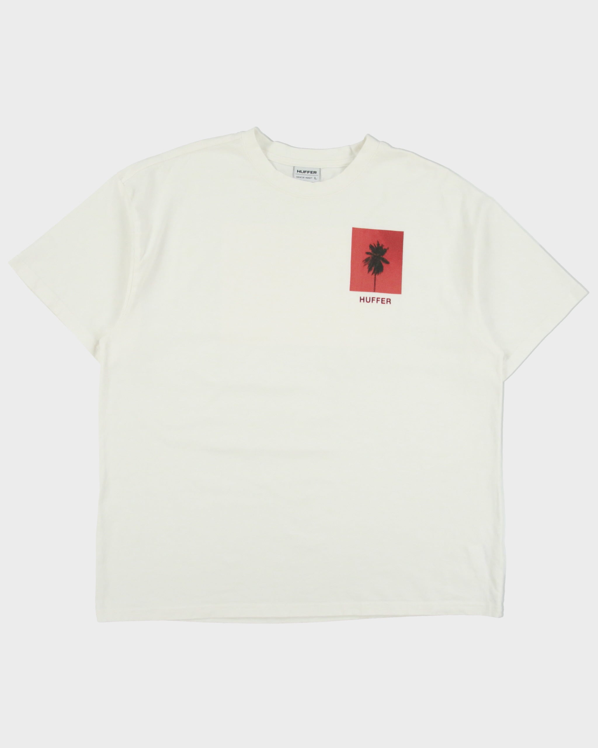 Huffer Heavyweight Trapped In Freedom Crewneck T-Shirt - L