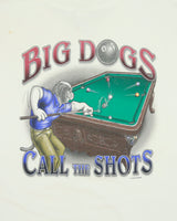 Vintage Y2K 00s Big Dogs Call The Shots Heavyweight Ultimate-T Crewneck T-Shirt - XL