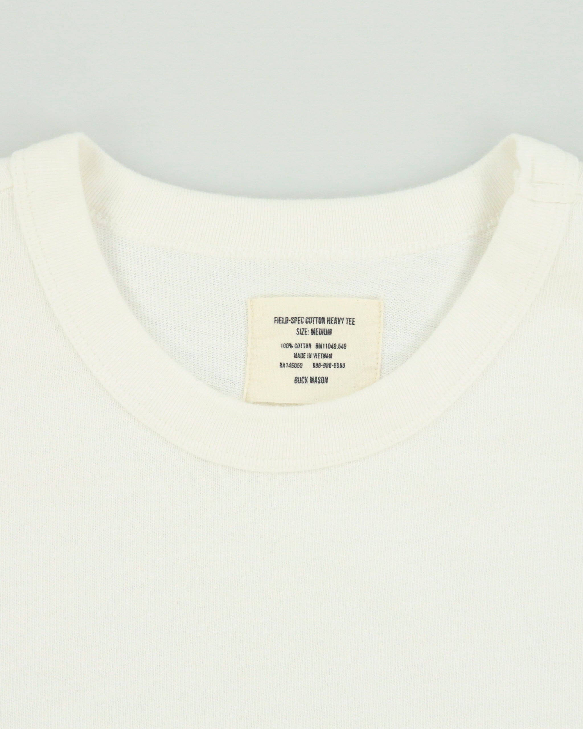 Buck Mason 'Field-Spec Cotton Heavy Tee' Crewneck T-Shirt - M