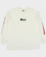 Vintage 1990s Mossimo Motor Crew Heavyweight Made In Canada Longsleeve Crewneck T-Shirt - L