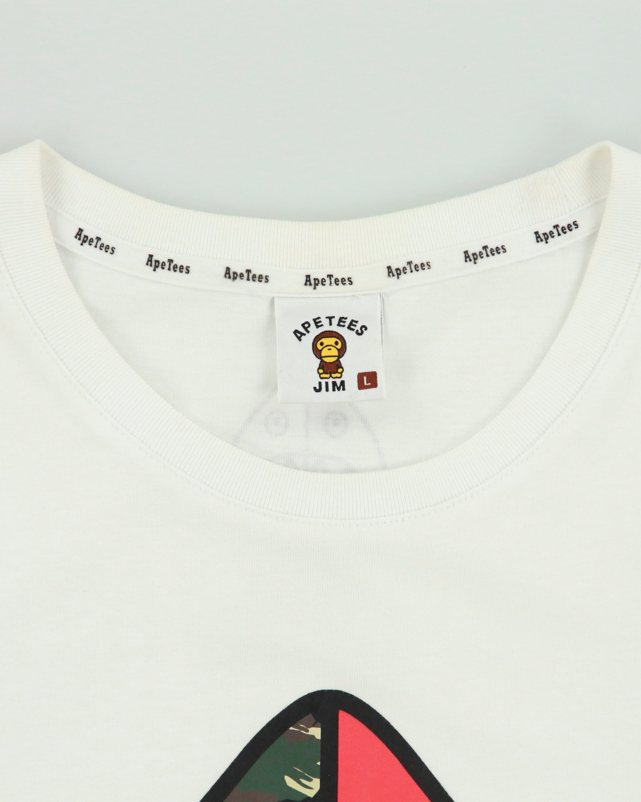 Ape Tees By Jim Design Heavyweight Shark Ape Crewneck T-Shirt - L