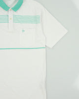 Vintage 1980s Dunlop Sport Single Stitch Short Sleeve Pocket Polo Shirt - XL