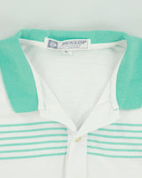 Vintage 1980s Dunlop Sport Single Stitch Short Sleeve Pocket Polo Shirt - XL