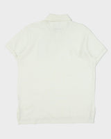 Vintage Y2K 00s Polo Ralph Lauren Sport Crest Custom Fit Short Sleeve Stripe Polo Shirt - L