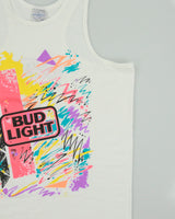 Vintage 1990s Bud Light Heavyweight Brockum Made In Canada Single Stitch Tank Top Vest - L