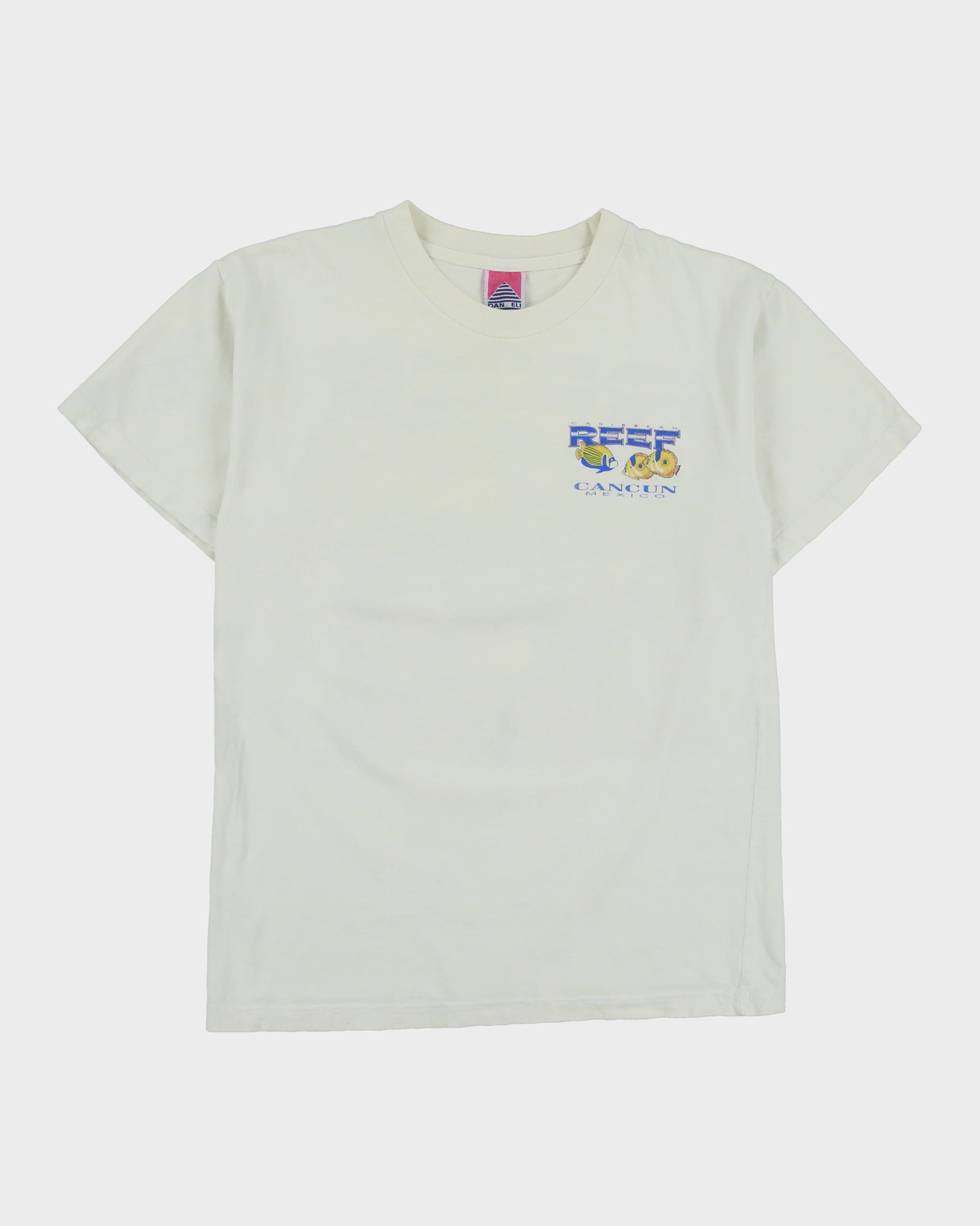 Vintage 1990s Caribbean Reef Heavyweight Cancun Mexico Crewneck T-Shirt - S