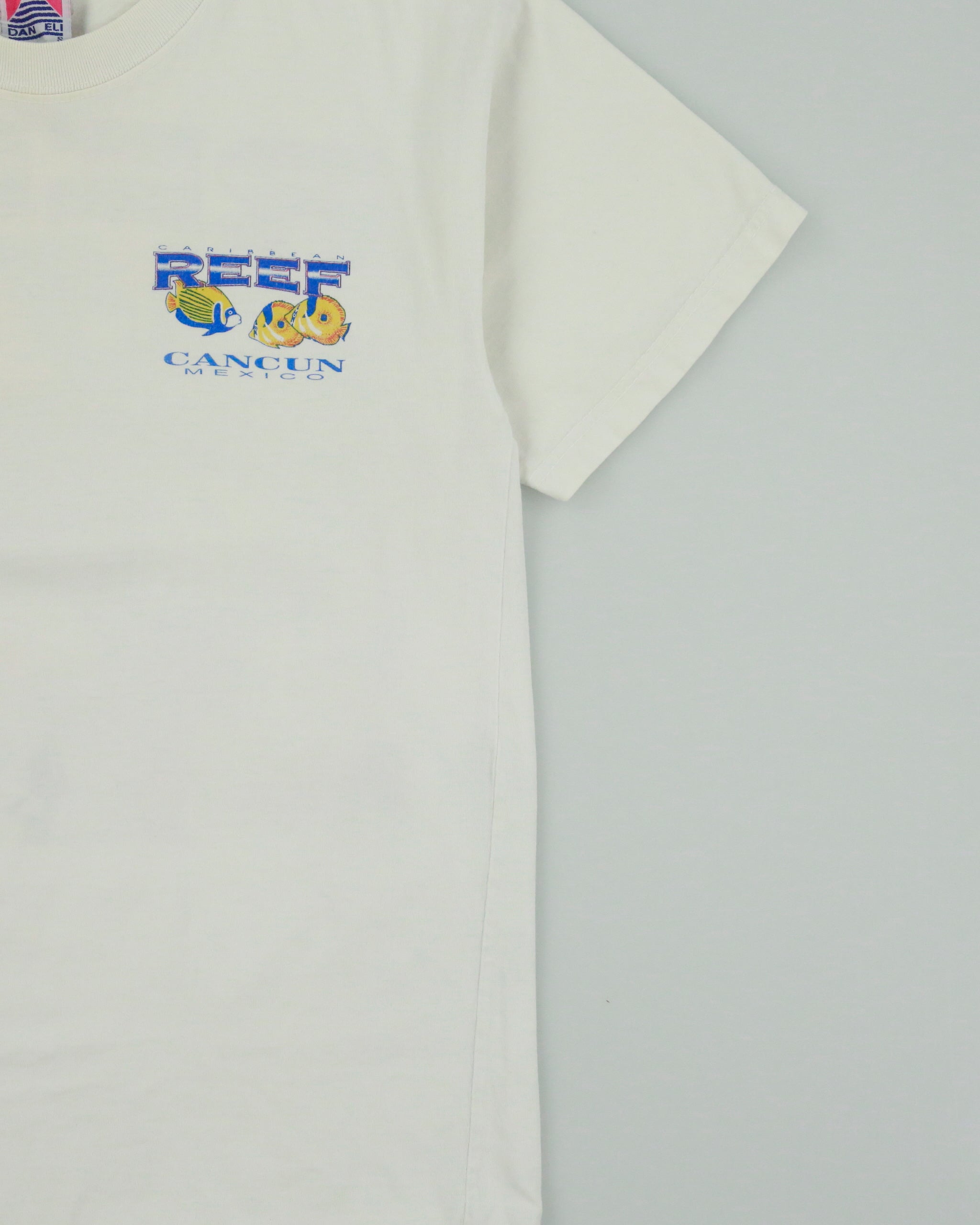 Vintage 1990s Caribbean Reef Heavyweight Cancun Mexico Crewneck T-Shirt - S