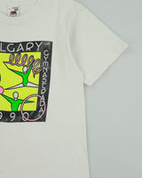 Vintage 1990 Calgary Canadian Gymnastrada Heavyweight Made In Canada Single Stitch Crewneck T-Shirt - M