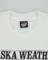 Vintage 1991 Sh**ty Alaska Weather Heavyweight Made In USA Single Stitch Screen Stars Crewneck T-Shirt - L