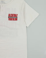 Vintage 1990s Crazy Shirts Alcatraz San Francisco Triathlon Heavyweight Made In USA Single Stitch Crewneck Henley T-Shirt - M