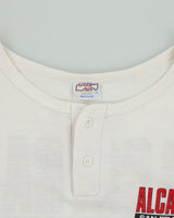 Vintage 1990s Crazy Shirts Alcatraz San Francisco Triathlon Heavyweight Made In USA Single Stitch Crewneck Henley T-Shirt - M