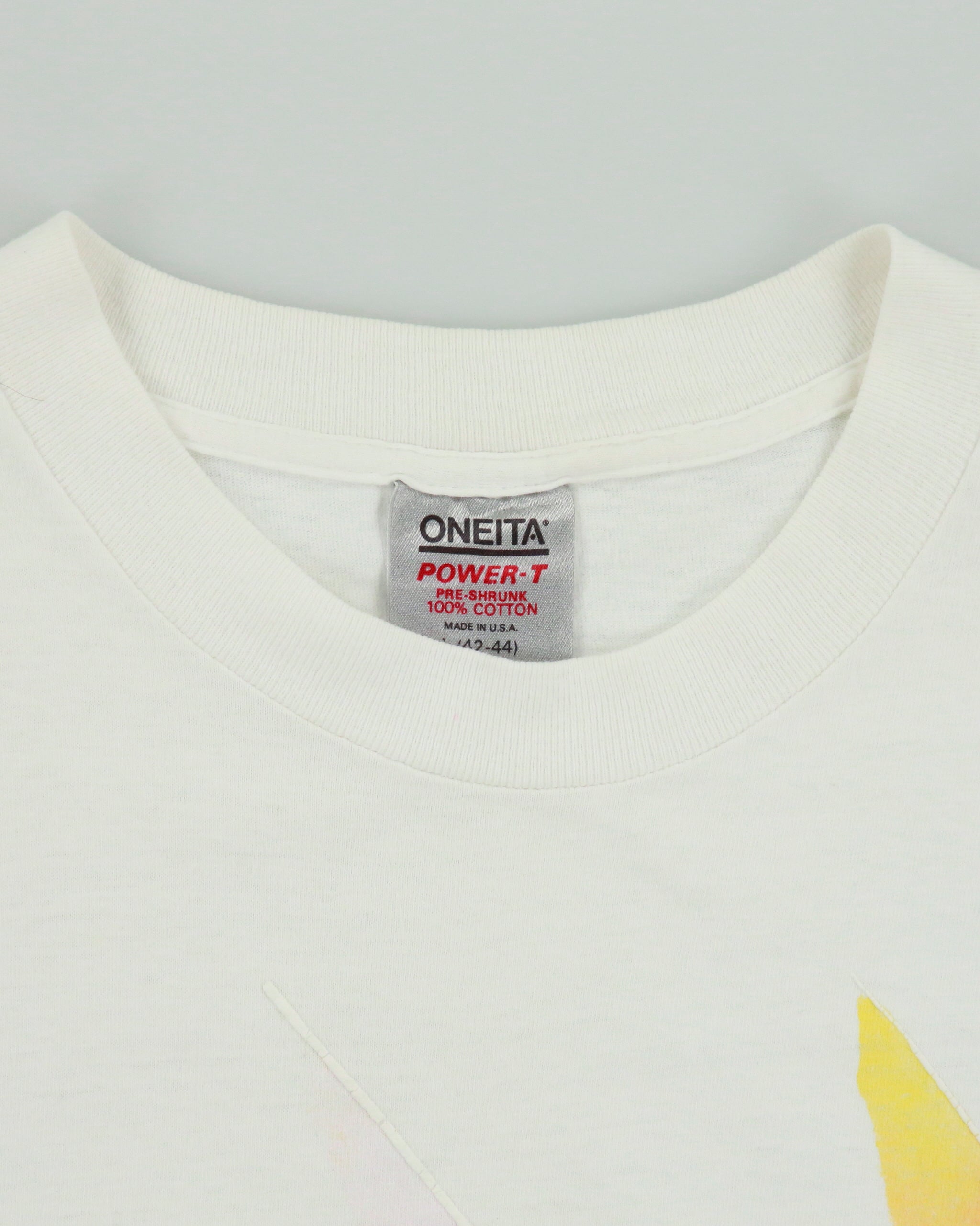 Vintage 1988 Vacations Heavyweight California Single Stitch Made In USA Oneita Power-T Crewneck T-Shirt - L