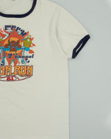 Vintage 1981 Vancouver Sun Run Single Stitch Made In Canada Crewneck Ringer T-Shirt - L