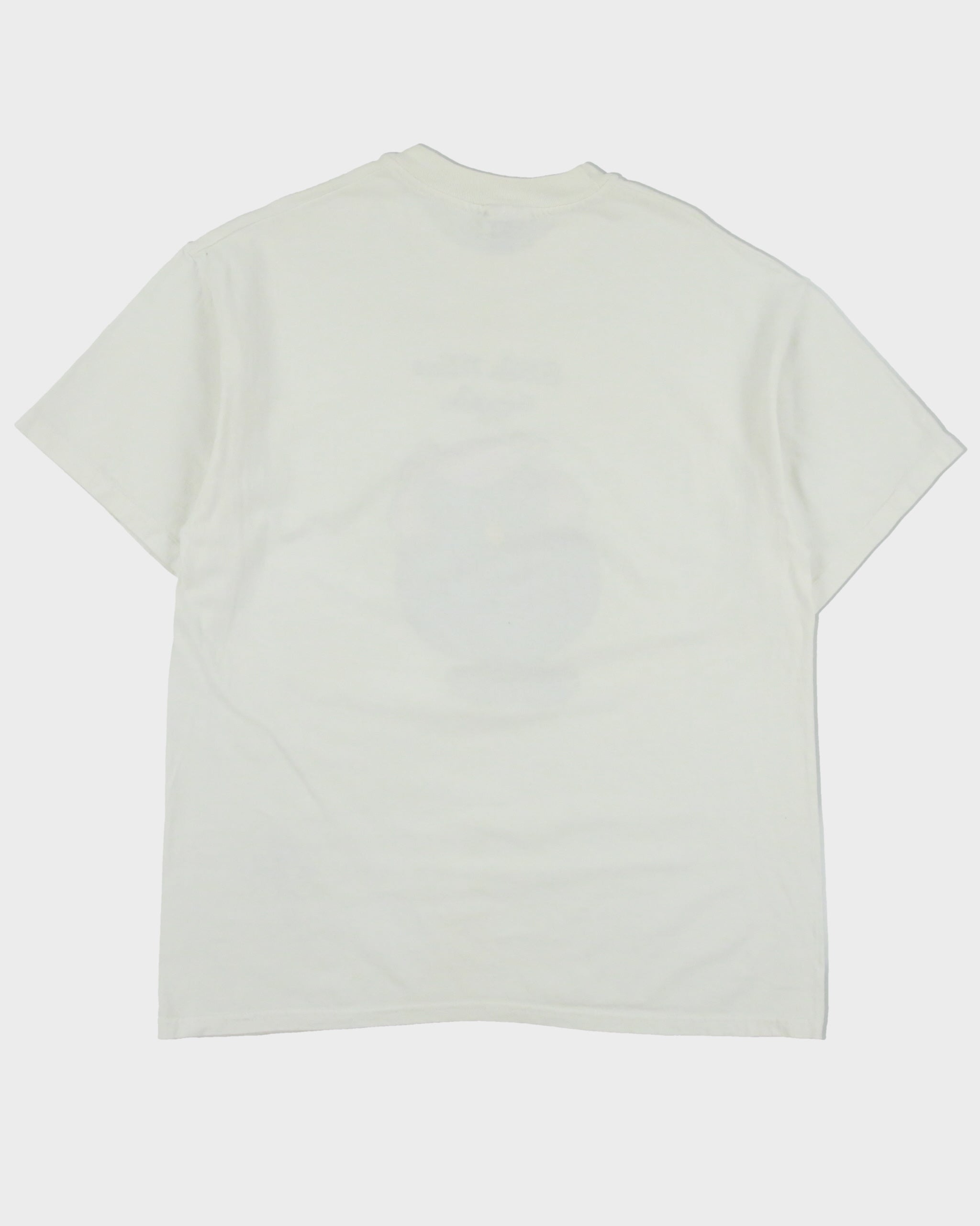 Vintage 1995 Mr. Men Little Miss Giggles Roger Hargreaves Hanes Heavyweight Single Stitch Crewneck T-Shirt - L