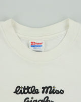 Vintage 1995 Mr. Men Little Miss Giggles Roger Hargreaves Hanes Heavyweight Single Stitch Crewneck T-Shirt - L
