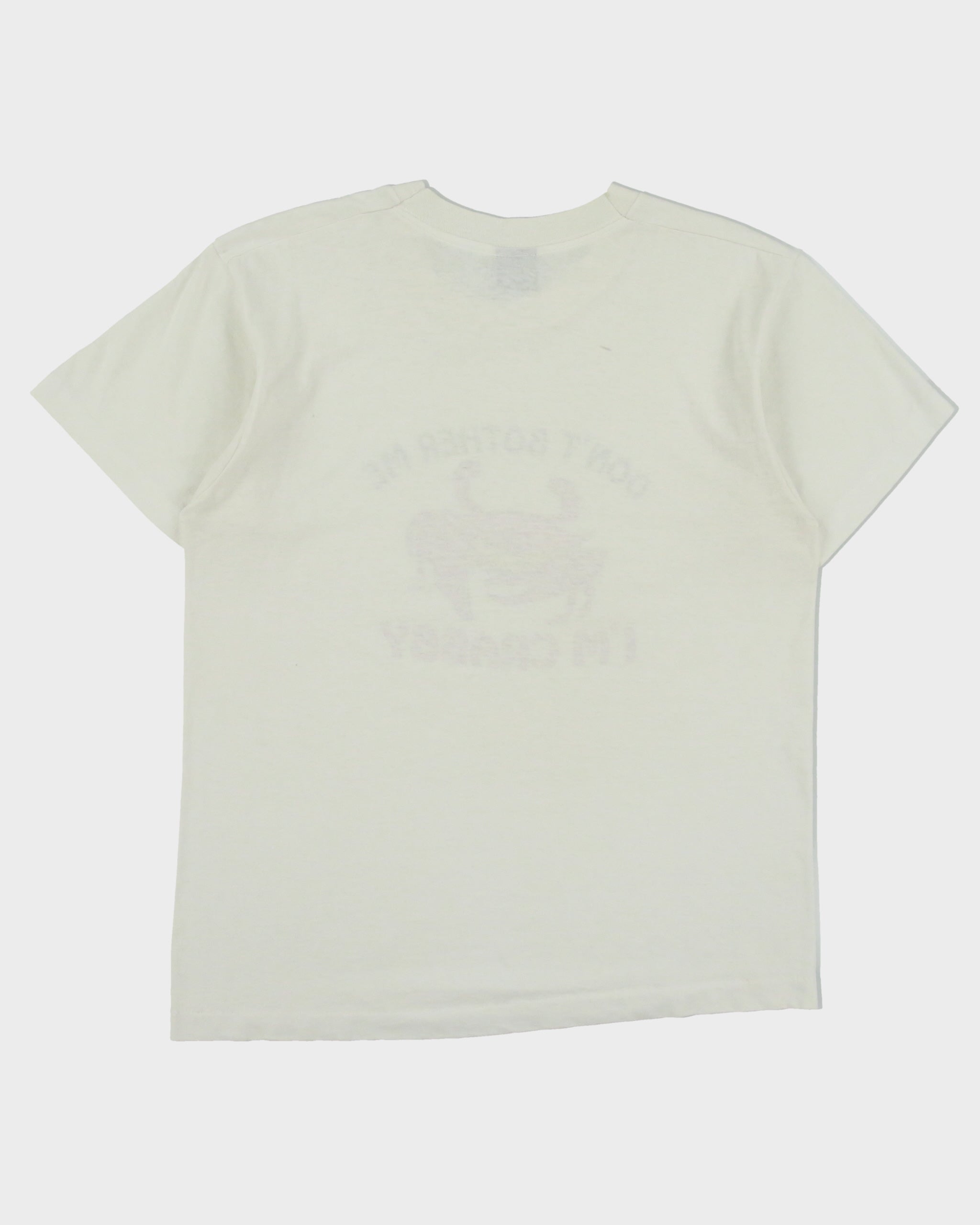 Vintage 1991 Traub Don't Bother Me I'm Crabby Screen Stars Single Stitch Made In USA Crewneck T-Shirt - L