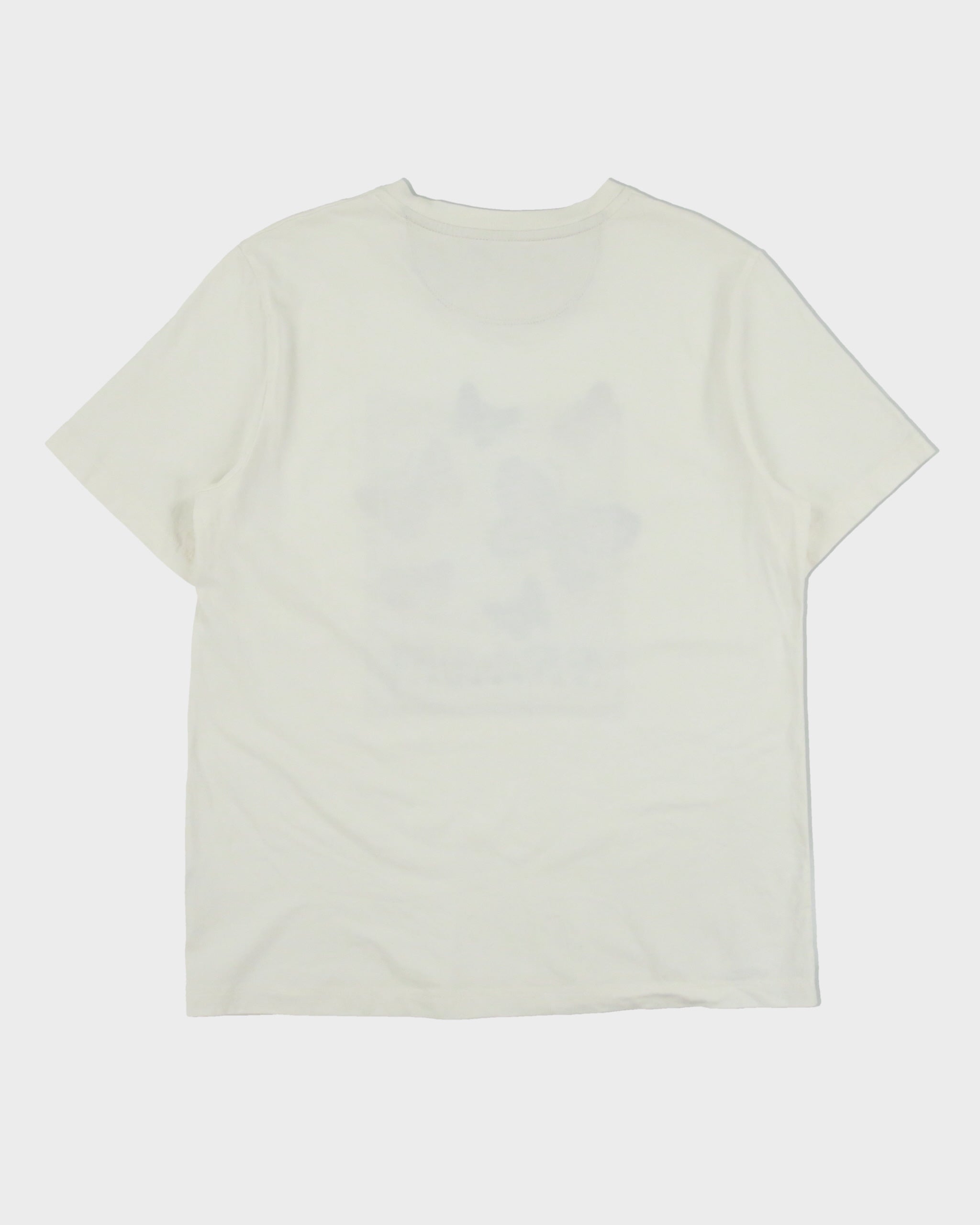 Coach Signature Square Cross Stitch Butterfly Motif Heavyweight Crewneck T-Shirt - L