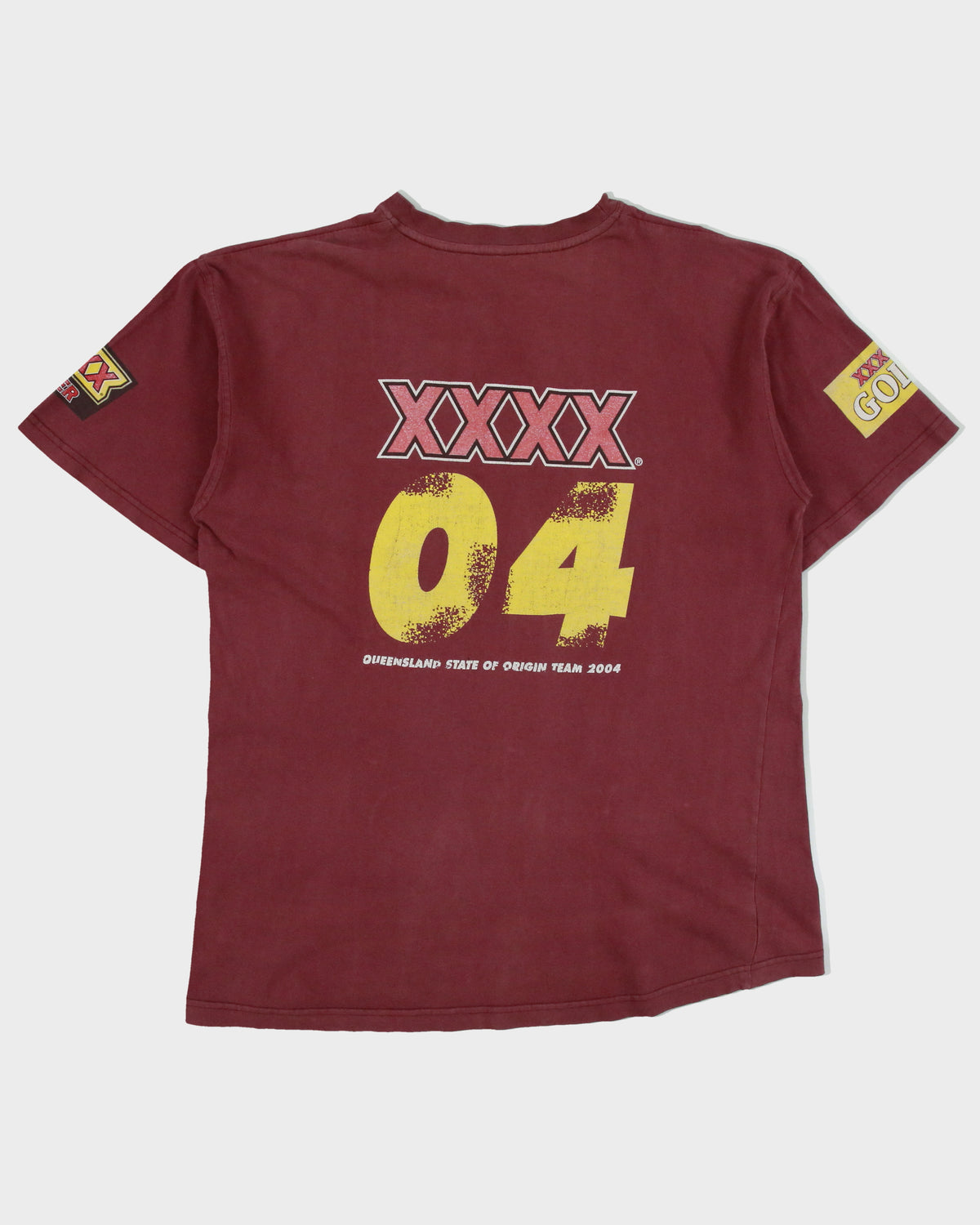Vintage 2004 Queensland State Of Origin National Rugby League Heavyweight XXXX Beer Crewneck T-Shirt - L