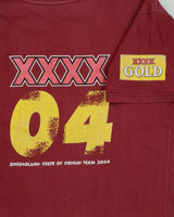 Vintage 2004 Queensland State Of Origin National Rugby League Heavyweight XXXX Beer Crewneck T-Shirt - L