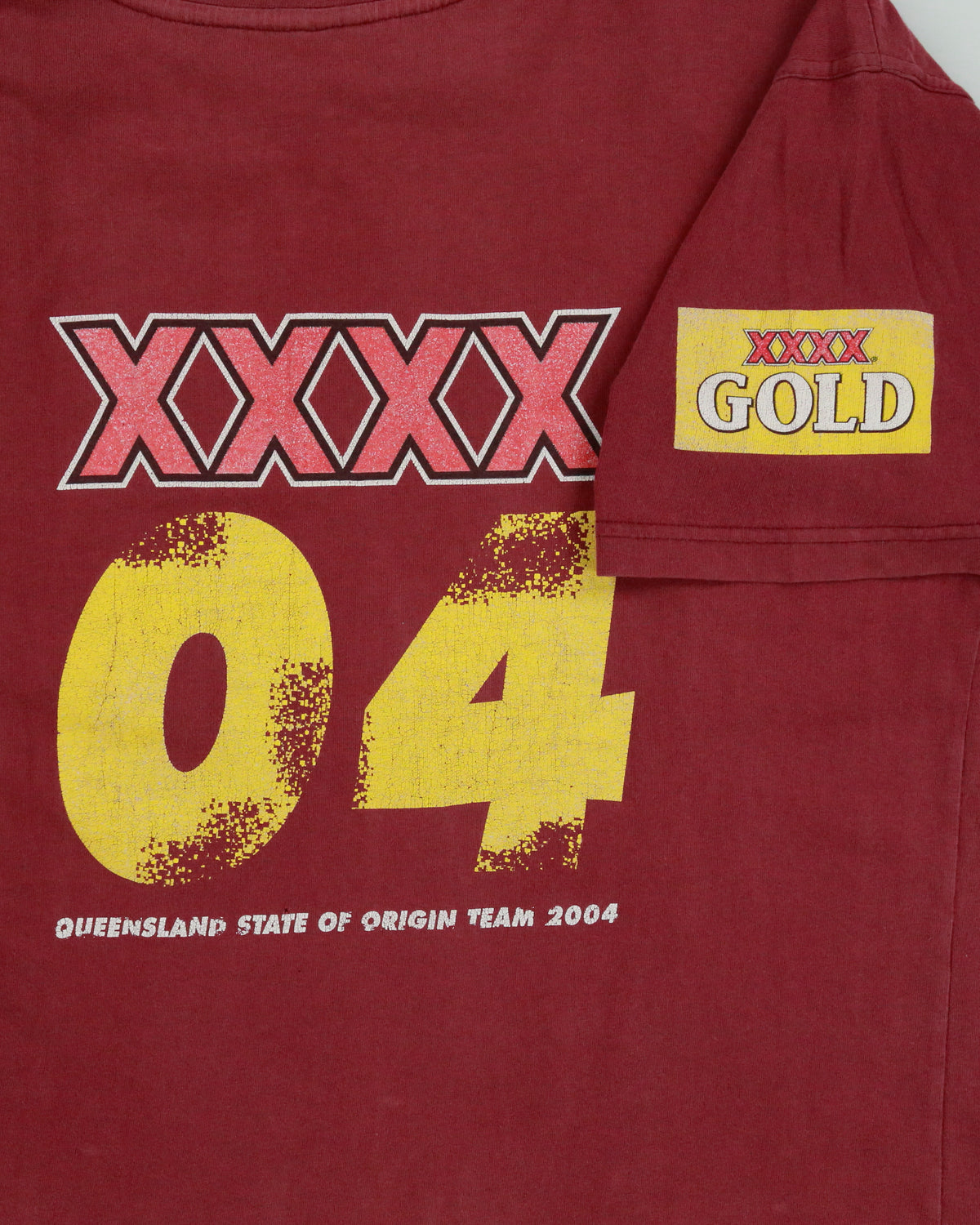 Vintage 2004 Queensland State Of Origin National Rugby League Heavyweight XXXX Beer Crewneck T-Shirt - L