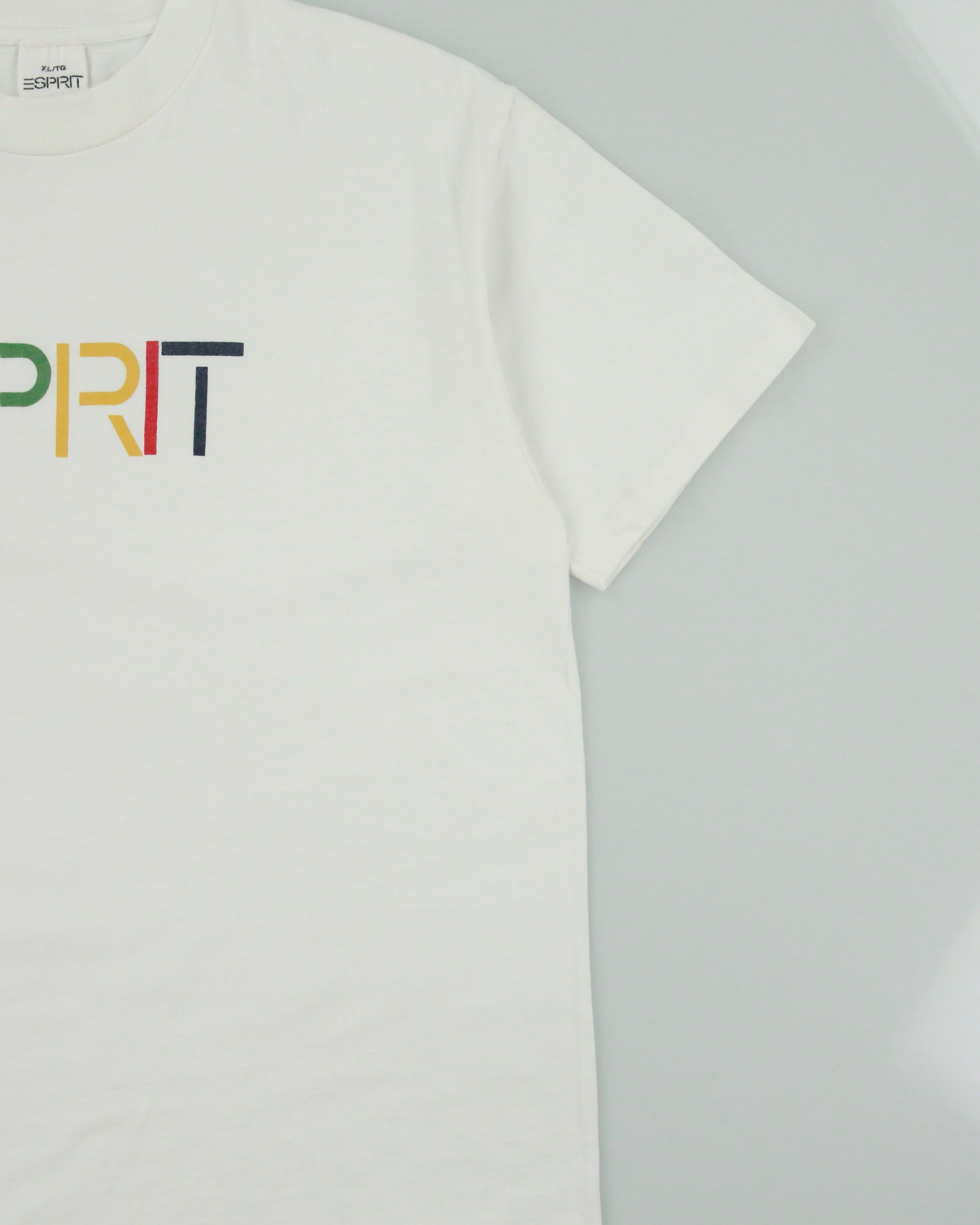 Vintage 1990s Esprit Heavyweight Logo Single Stitch Made In USA Crewneck T-Shirt - XL
