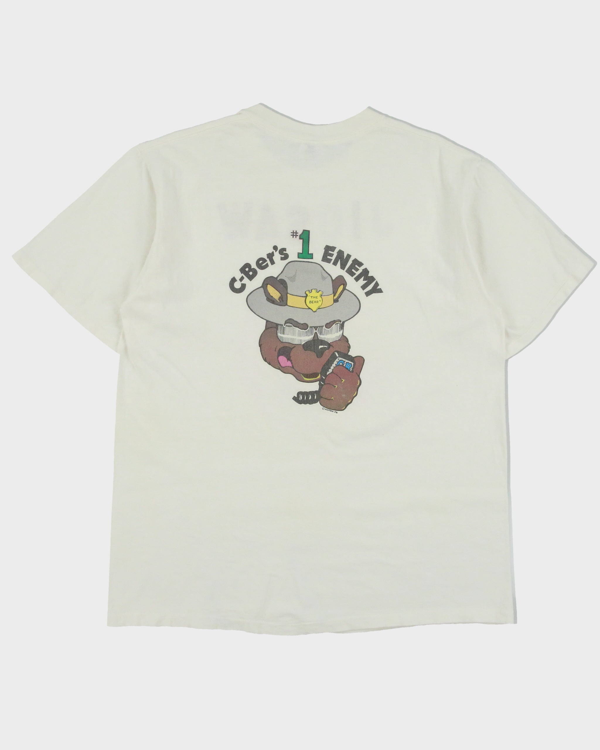 Vintage 1990s Holoubek Studios CBer Radio Heavyweight Single Stitch Made In USA Crewneck T-Shirt - L