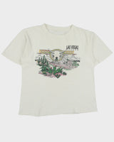 Vintage 1990s Las Vegas Nevada Graphic Boxy Crewneck T-Shirt - L