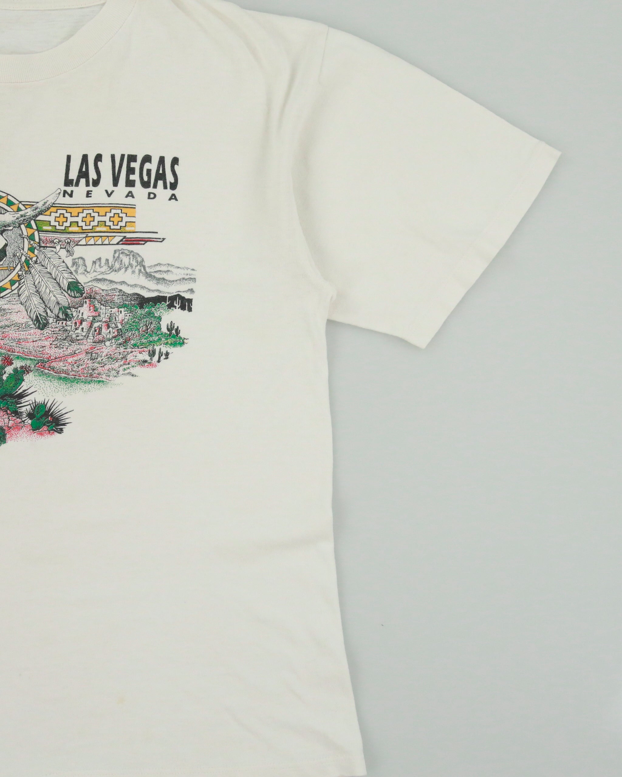 Vintage 1990s Las Vegas Nevada Graphic Boxy Crewneck T-Shirt - L