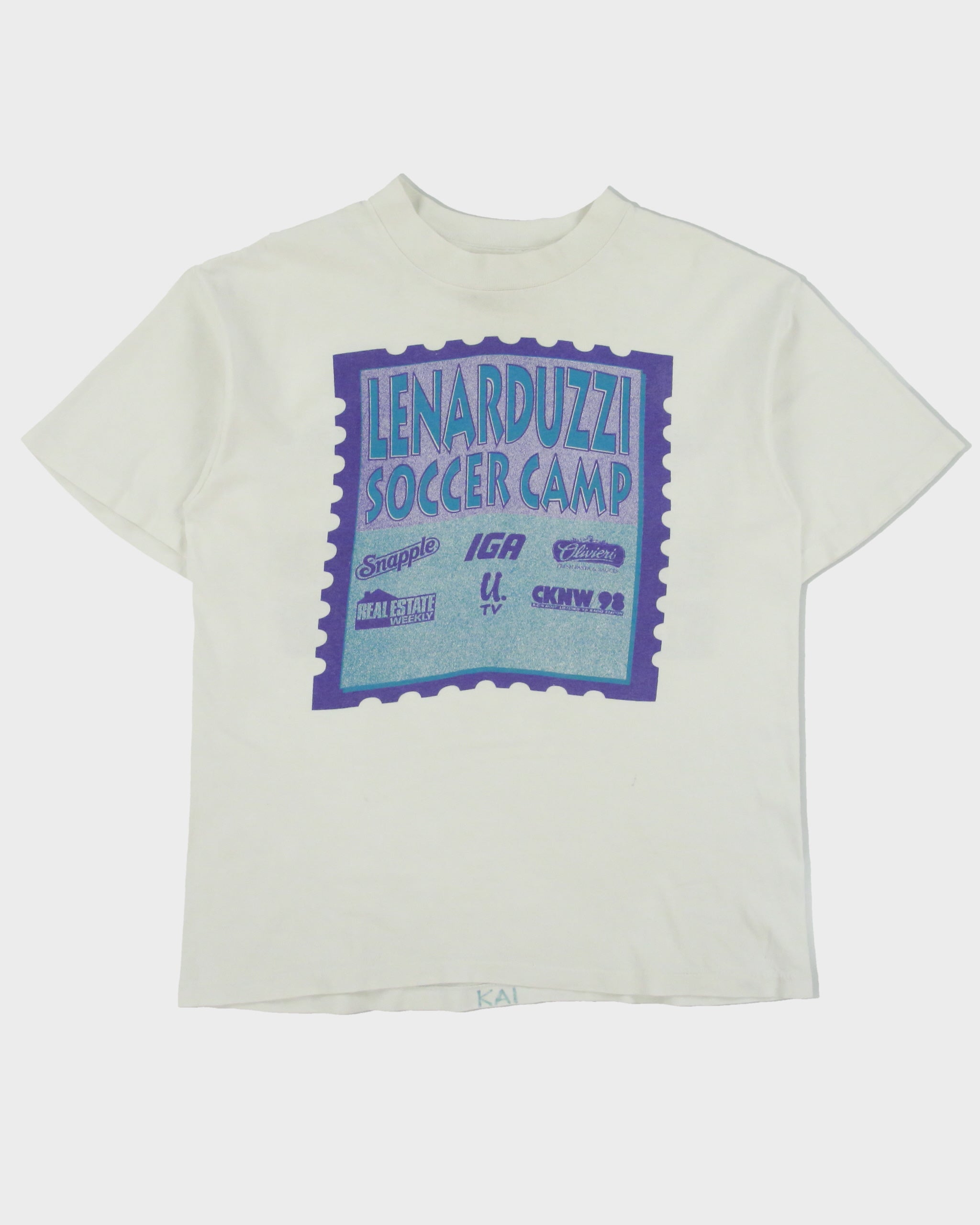 Vintage 1992 Umbro Soccer Camp Heavyweight Single Stitch Made In USA Crewneck T-Shirt - S