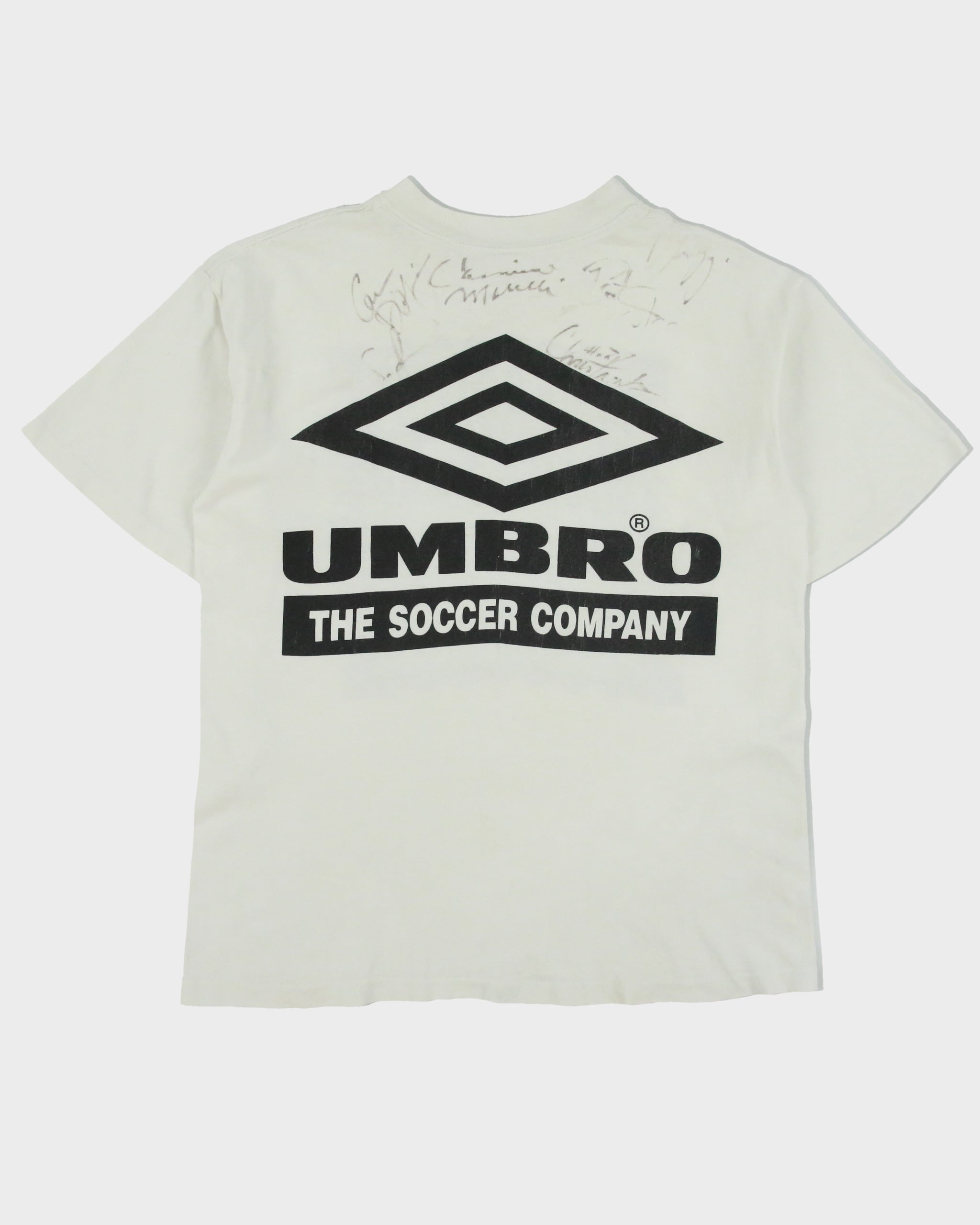 Vintage 1992 Umbro Soccer Camp Heavyweight Single Stitch Made In USA Crewneck T-Shirt - S