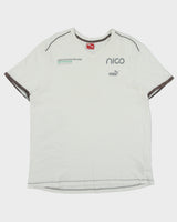 Vintage Puma Mercedes AMG Petronas Formula One Team V-Neck T-Shirt - XL