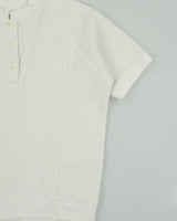 Vintage 1990s Heavyweight Ribbed Made In Canada Boxy Crewneck Henley Waffle T-Shirt - L