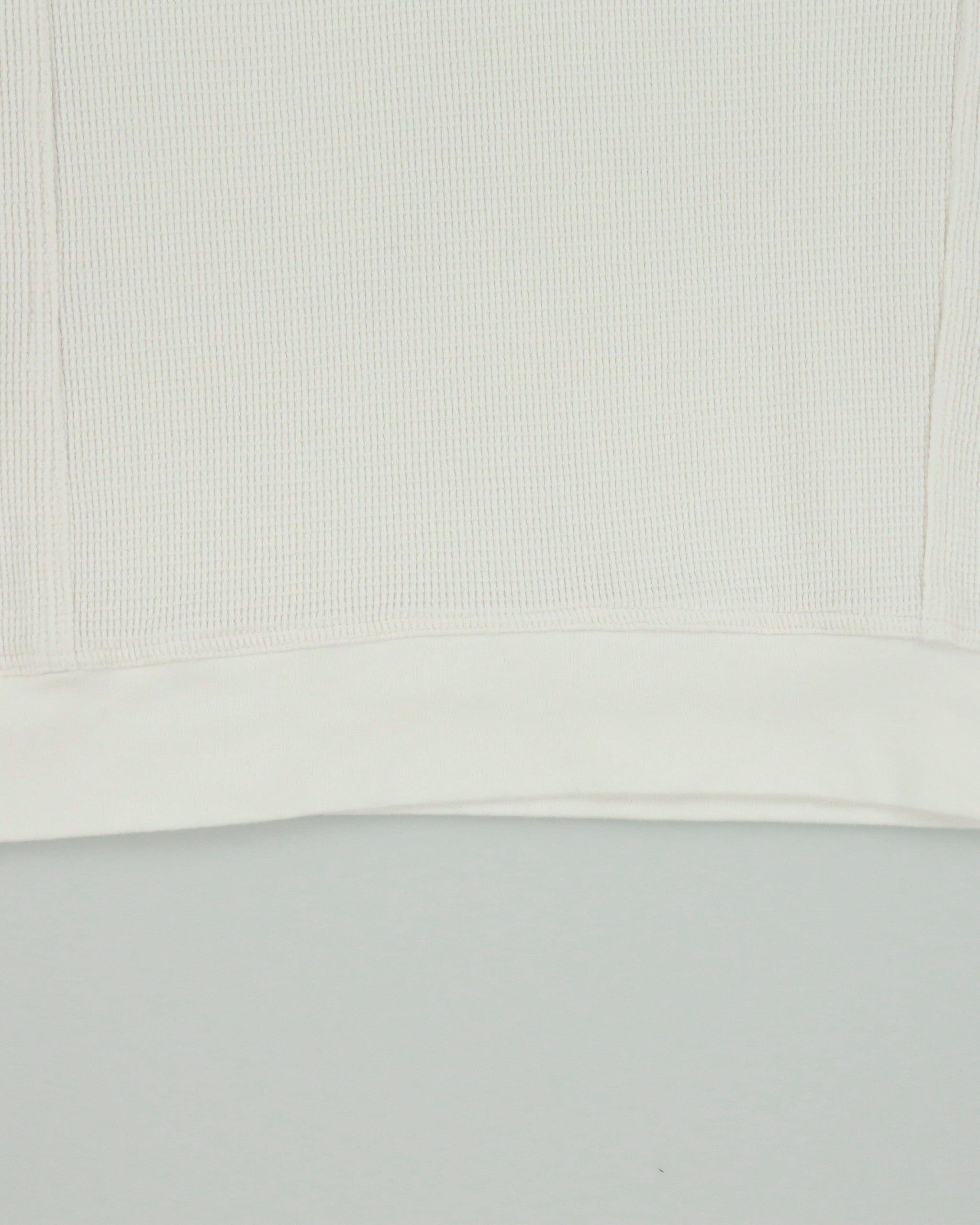 Vintage 1990s Heavyweight Ribbed Made In Canada Boxy Crewneck Henley Waffle T-Shirt - L