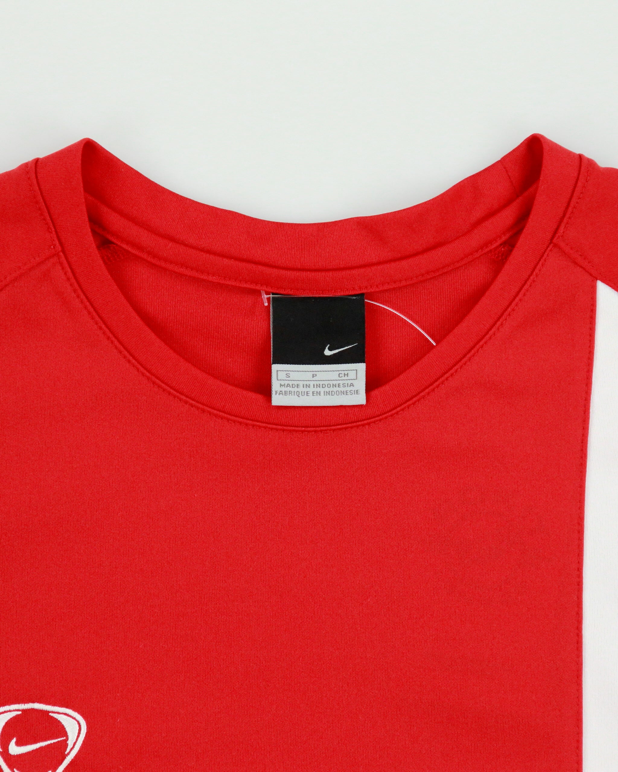 Vintage Y2K 00s Nike Football Striped Crewneck T-Shirt - S
