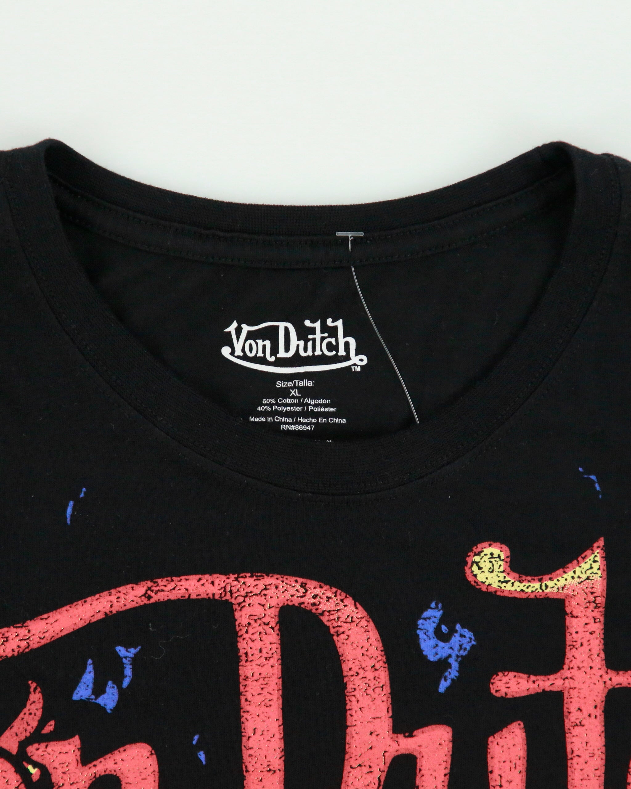 Vintage Von Dutch Heavyweight Cobra Panther AOP Crewneck T-Shirt - XL
